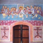 Восстановленная  фреска Тайная Вечеря